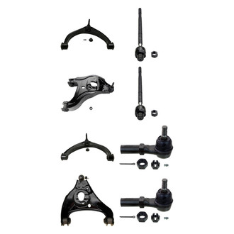 MOOG® - Front Lower and Upper Control Arm with Ball Joint and Tie Rod End Kit