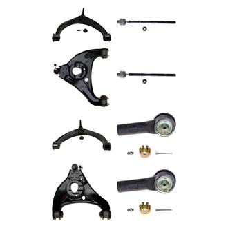 MOOG® - Front Lower and Upper Control Arm with Ball Joint and Tie Rod End Kit