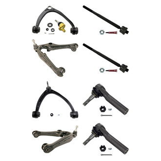 MOOG® - Front Lower and Upper Control Arm with Ball Joint and Tie Rod End Kit
