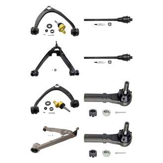 MOOG® - Front Lower and Upper Control Arm with Ball Joint and Tie Rod End Kit