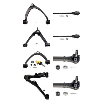 MOOG® - Front Lower and Upper Control Arm with Ball Joint and Tie Rod End Kit