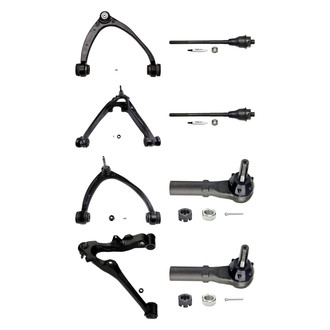 MOOG® - Front Lower and Upper Control Arm with Ball Joint and Tie Rod End Kit