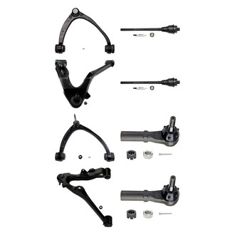MOOG® - Front Lower and Upper Control Arm with Ball Joint and Tie Rod End Kit