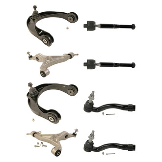 MOOG® - Front Lower and Upper Control Arm with Ball Joint and Tie Rod End Kit
