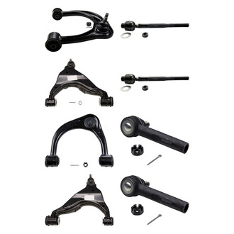 MOOG® - Front Lower and Upper Control Arm with Ball Joint and Tie Rod End Kit