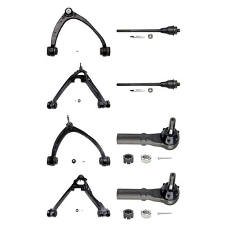 MOOG® - Front Lower and Upper Control Arm with Ball Joint and Tie Rod End Kit
