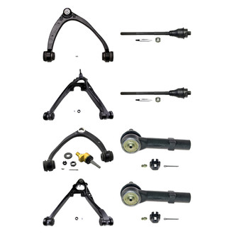MOOG® - Front Lower and Upper Control Arm with Ball Joint and Tie Rod End Kit