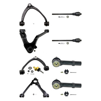 MOOG® - Front Lower and Upper Control Arm with Ball Joint and Tie Rod End Kit