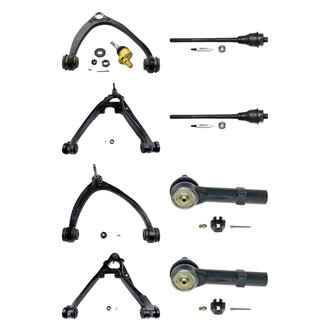 MOOG® - Front Lower and Upper Control Arm with Ball Joint and Tie Rod End Kit
