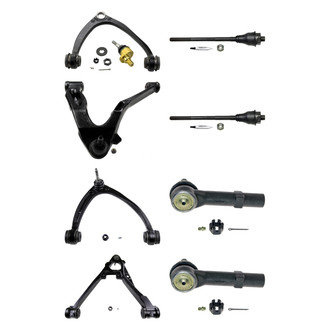 MOOG® - Front Lower and Upper Control Arm with Ball Joint and Tie Rod End Kit