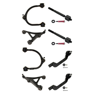MOOG® - Front Lower and Upper Control Arm with Ball Joint and Tie Rod End Kit