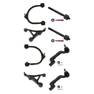 MOOG® - Front Lower and Upper Control Arm with Ball Joint and Tie Rod End Kit