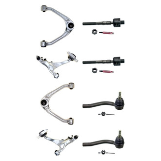 MOOG® - Front Lower and Upper Control Arm with Ball Joint and Tie Rod End Kit