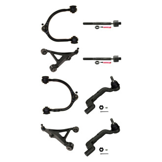 MOOG® - Front Lower and Upper Control Arm with Ball Joint and Tie Rod End Kit