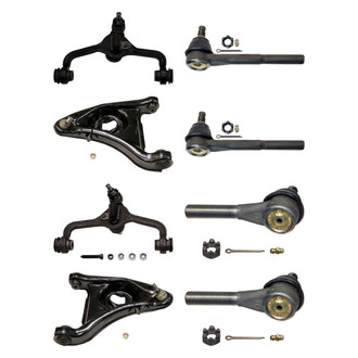 MOOG® - Front Lower and Upper Control Arm with Ball Joint and Tie Rod End Kit
