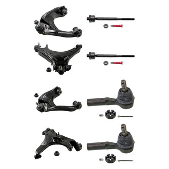 MOOG® - Front Lower and Upper Control Arm with Ball Joint and Tie Rod End Kit