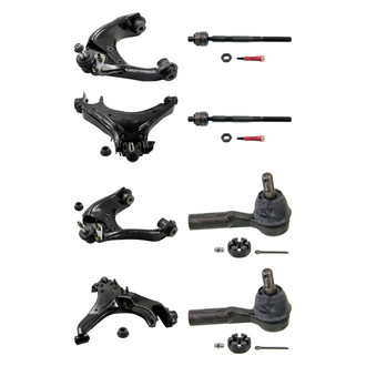 MOOG® - Front Lower and Upper Control Arm with Ball Joint and Tie Rod End Kit