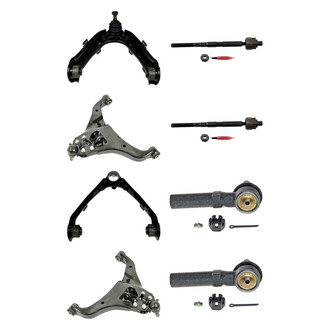 MOOG® - Front Lower and Upper Control Arm with Ball Joint and Tie Rod End Kit