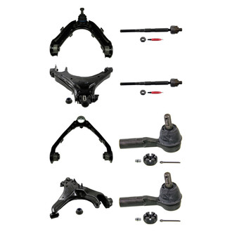 MOOG® - Front Lower and Upper Control Arm with Ball Joint and Tie Rod End Kit