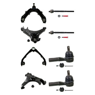 MOOG® - Front Lower and Upper Control Arm with Ball Joint and Tie Rod End Kit