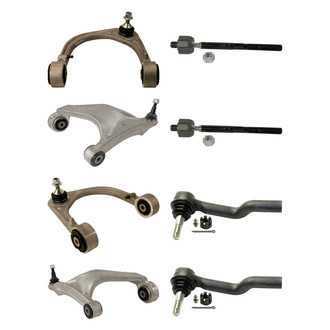 MOOG® - Front Lower and Upper Control Arm with Ball Joint and Tie Rod End Kit