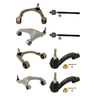MOOG® - Front Lower and Upper Control Arm with Ball Joint and Tie Rod End Kit