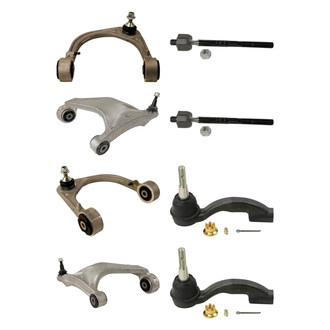 MOOG® - Front Lower and Upper Control Arm with Ball Joint and Tie Rod End Kit