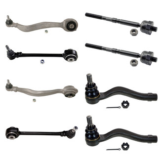 MOOG® - Front Lower and Upper Control Arm with Ball Joint and Tie Rod End Kit