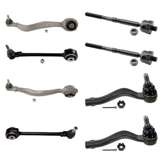 MOOG® - Front Lower and Upper Control Arm with Ball Joint and Tie Rod End Kit