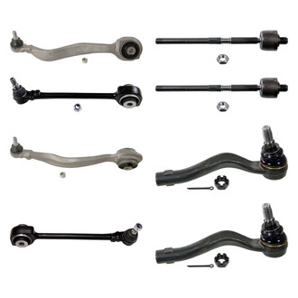 MOOG® - Front Lower and Upper Control Arm with Ball Joint and Tie Rod End Kit