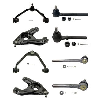 MOOG® - Front Lower and Upper Control Arm with Ball Joint and Tie Rod End Kit