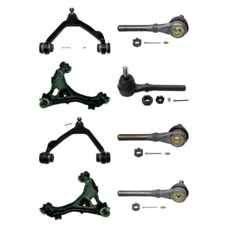 MOOG® - Front Lower and Upper Control Arm with Ball Joint and Tie Rod End Kit