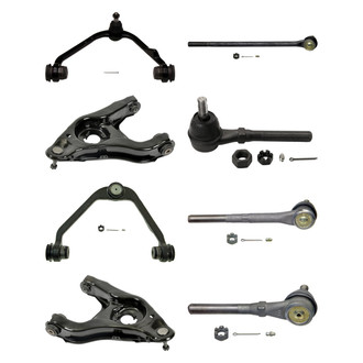 MOOG® - Front Lower and Upper Control Arm with Ball Joint and Tie Rod End Kit