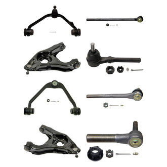 MOOG® - Front Lower and Upper Control Arm with Ball Joint and Tie Rod End Kit
