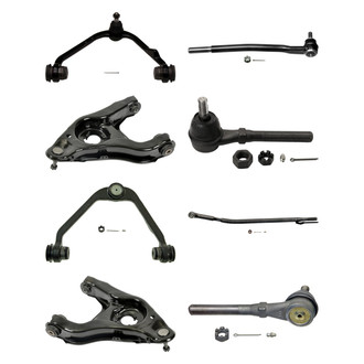 MOOG® - Front Lower and Upper Control Arm with Ball Joint and Tie Rod End Kit