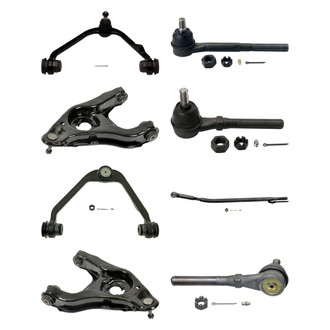 MOOG® - Front Lower and Upper Control Arm with Ball Joint and Tie Rod End Kit