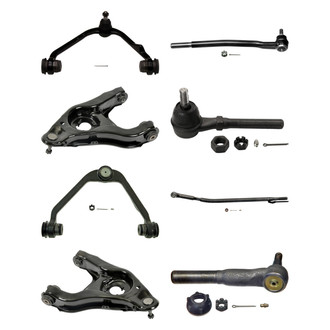MOOG® - Front Lower and Upper Control Arm with Ball Joint and Tie Rod End Kit