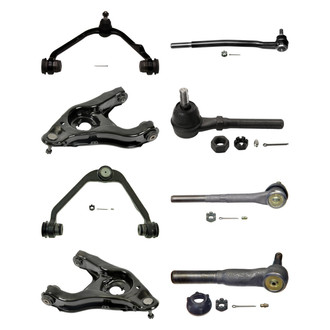 MOOG® - Front Lower and Upper Control Arm with Ball Joint and Tie Rod End Kit