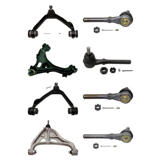 MOOG® - Front Lower and Upper Control Arm with Ball Joint and Tie Rod End Kit