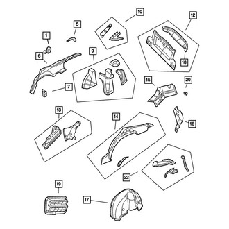 Mopar® - Rear Driver Side Quarter Panel Extension