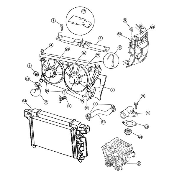 Mopar® - Engine Coolant Water Pump Housing