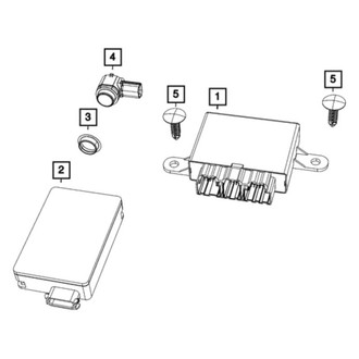 Dodge OE - Rear Blind Spot Detection System Warning Sensor