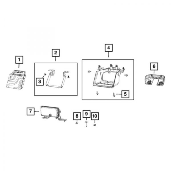 Mopar® 04672889AA Front Forward Facing Camera