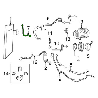 Chrysler OE - A/C Refrigerant Discharge Hose