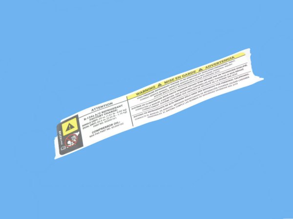 Mopar® - Air Conditioning System Label