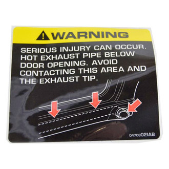 Mopar® - Exhaust Warning Label
