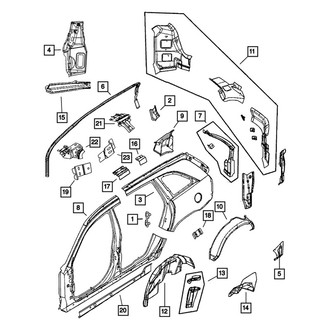Mopar® - Quarter Panel Gutter
