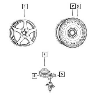 Mopar® - 18 Alloy Factory Wheel