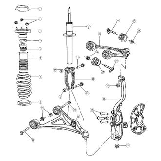 Mopar® - Front Passenger Side Strut Mount