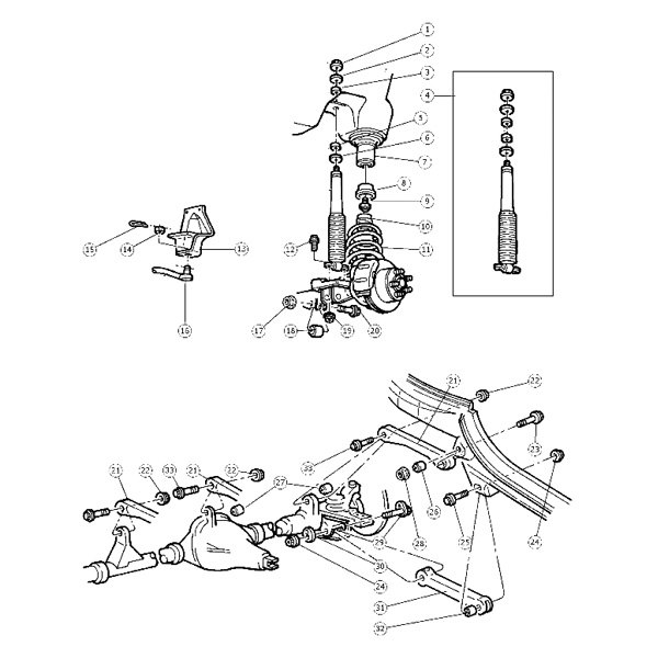 Mopar® - Front Driver or Passenger Side Shock Absorber Kit